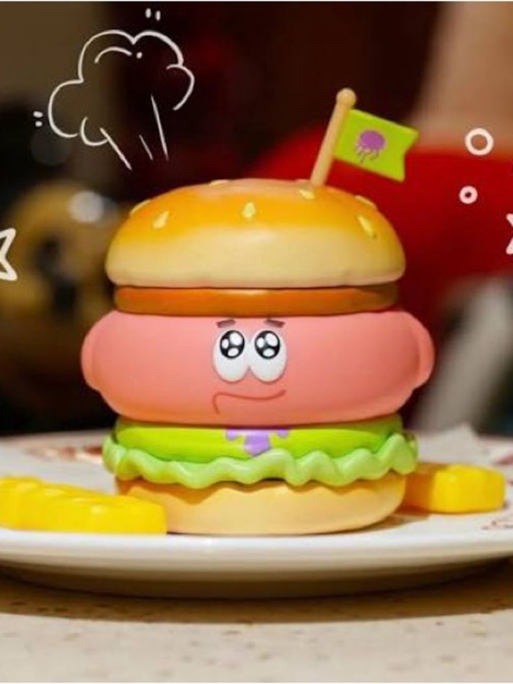 The Krabby Patty Light up Blind Box - Patrick